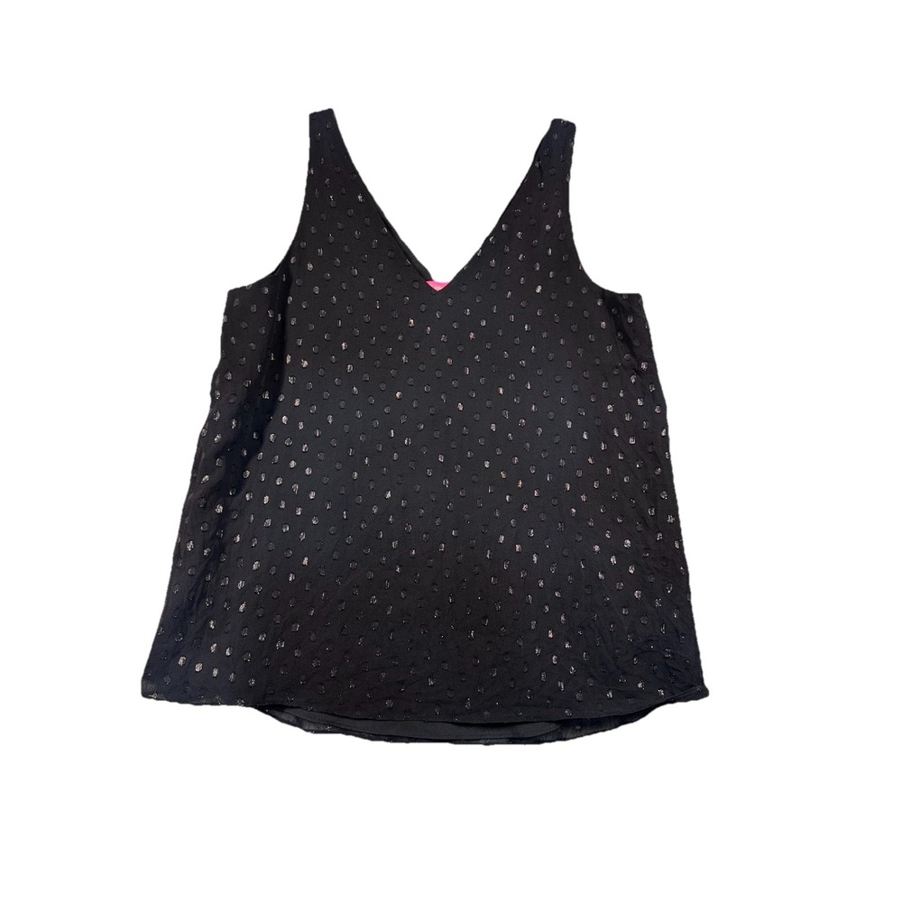 Lilly Pulitzer  Wmens Sz S Florin Tank Top Onyx Moroccan Metallic‎ Clip